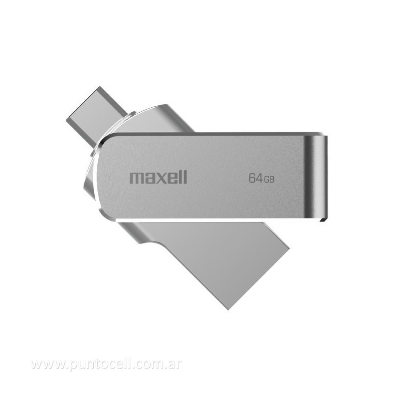 PENDRIVE MAXELL DUAL 64G TIPO C 3.0