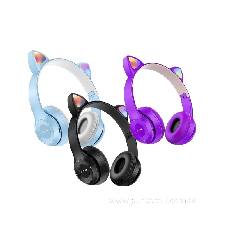 AURICULAR VINCHA BLUETOOTH DINAX OREJAS DE GATO