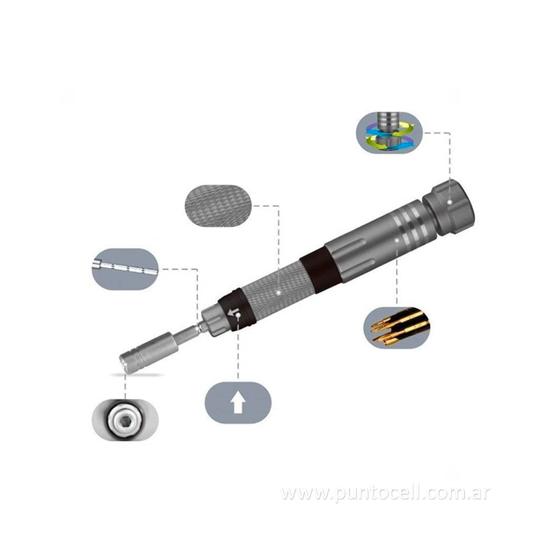 SET DESTORNILLADORES YAXUN YX-8181 6 en 1