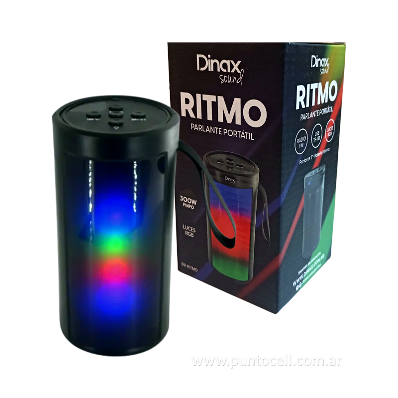 PARLANTE PORTATIL BLUETOOTH DINAX RITMO 300W PMPO