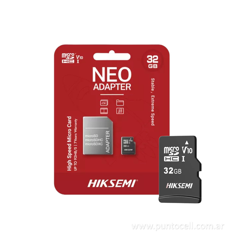 MEMORIA HIKVISION - HIKSEMI SD 32GB CASE 10