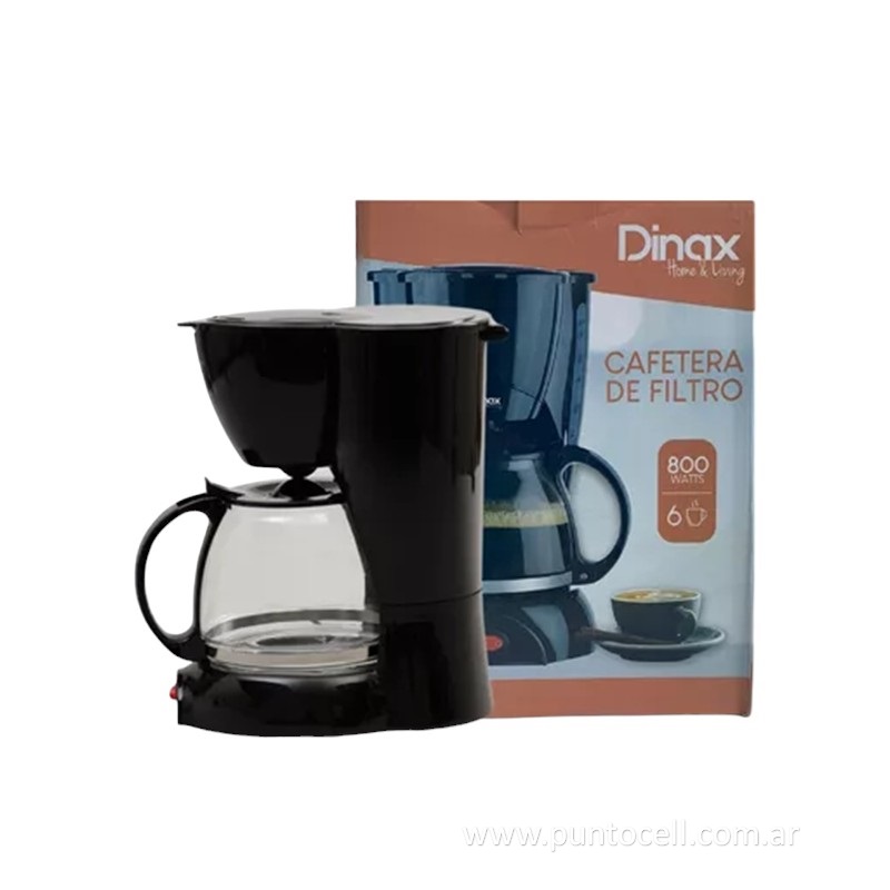 CAFETERA DINAX 800W - 6 TAZAS (0800S0)