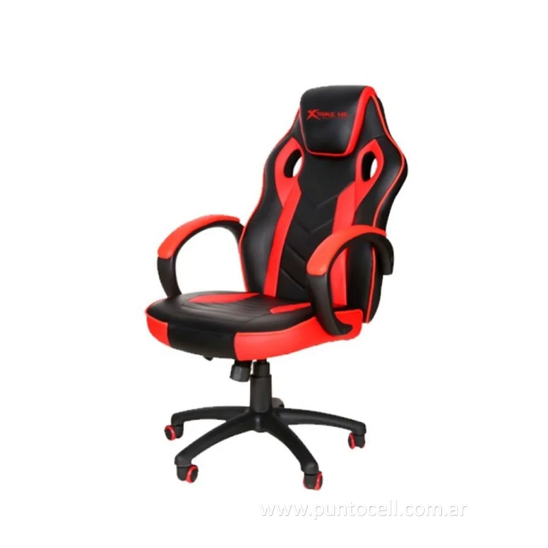 SILLA GAMER XTRIKE ME GC-902 Color NEGRO Y ROJO