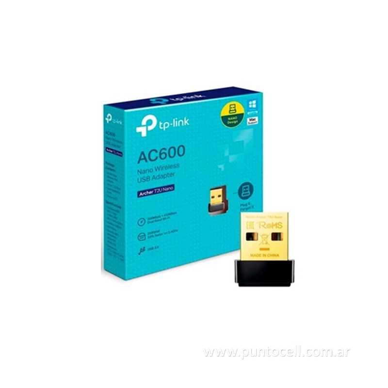 ADAPTADOR WI-FI NANO USB TP-LINK AC600