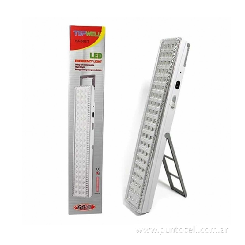 LUZ DE EMERGENCIA 60 LED RECARGABLE (LZ-GG88171)