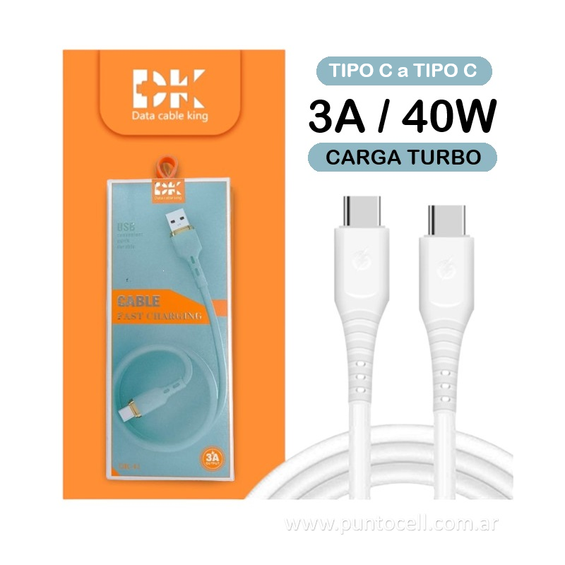 CABLE USB DK-41 TIPO C a TIPO C _ 1M