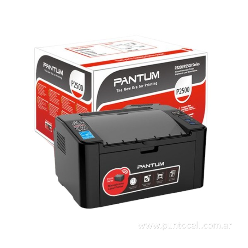 IMPRESORA PANTUM LASER MONOCROMATICA USB WiFi (P2500W)