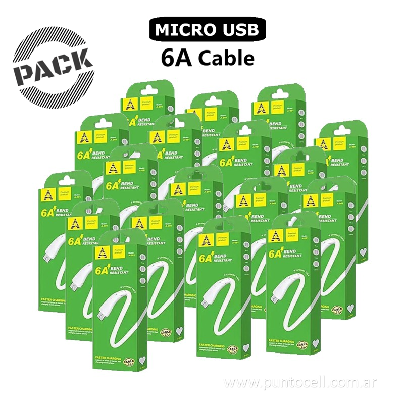 PACK x 50 - CABLES USB DK A-001 MICRO USB