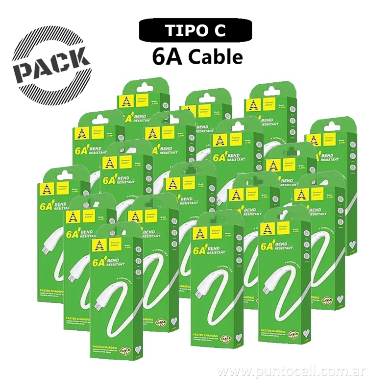 PACK x 50 - CABLES USB DK A-001 TIPO C