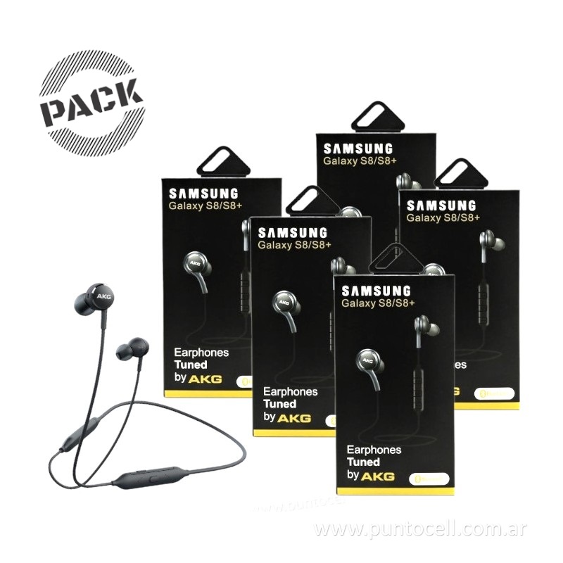 PACK x 5 - AURICULARES BLUETOOTH SAMSUNG S8/S8 PLUS AKG