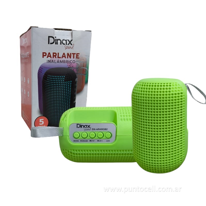 PARLANTE PORTATIL BLUETOOTH DINAX RGB (DX-4PARGB2)