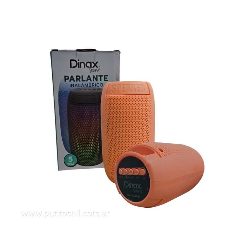 PARLANTE PORTATIL BLUETOOTH DINAX RGB (DX-4PARGB4)