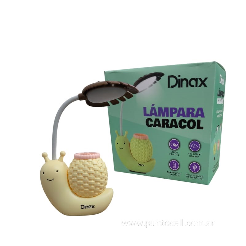 LAMPARA LED ESCRITORIO DINAX CARACOL (DX-LAMPCAR)