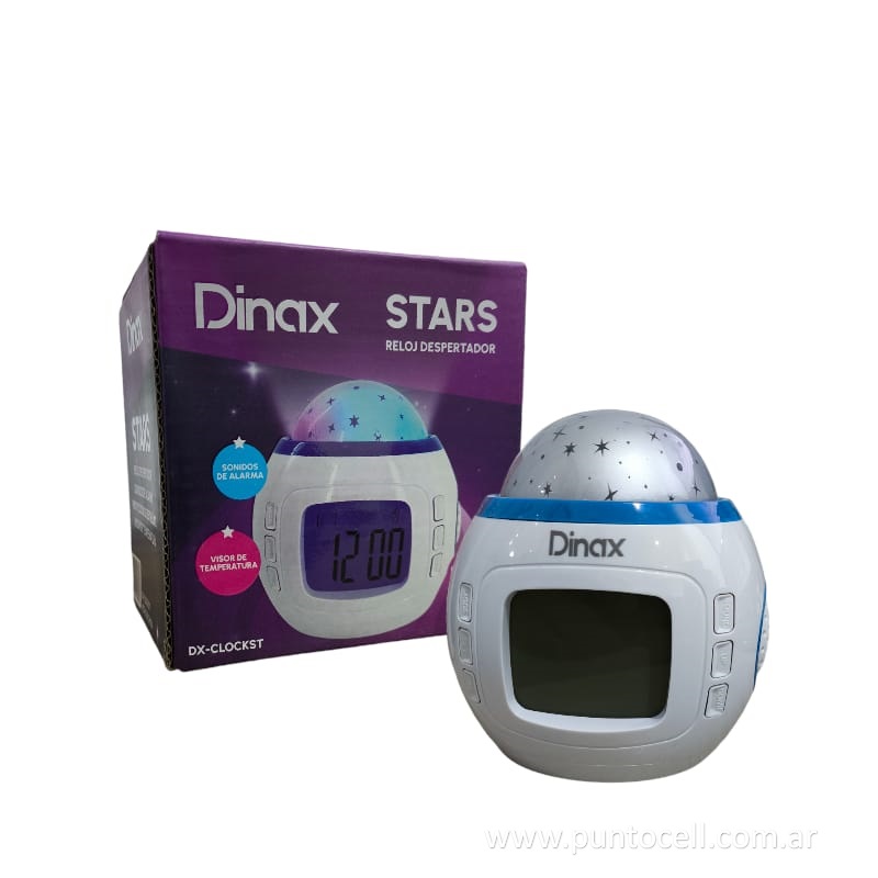 RELOJ DESPERTADOR DINAX STARS (DX-CLOCKST)