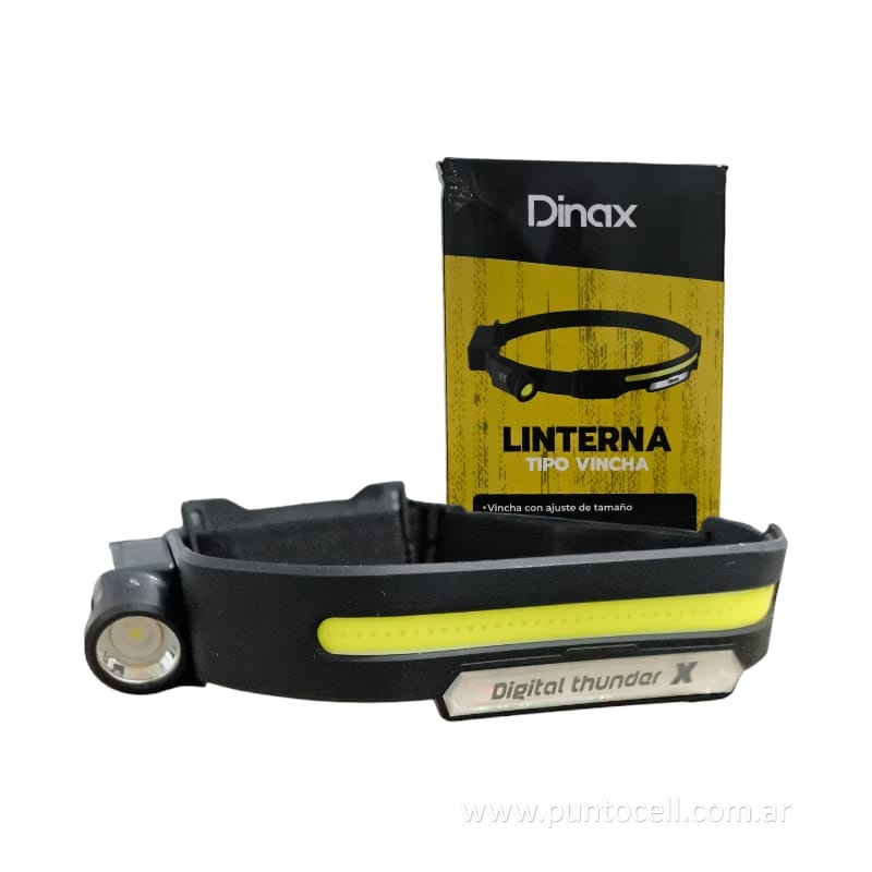 LINTERNA DINAX TIPO VINCHA RECARGABLE (DX-1LINCAB2)