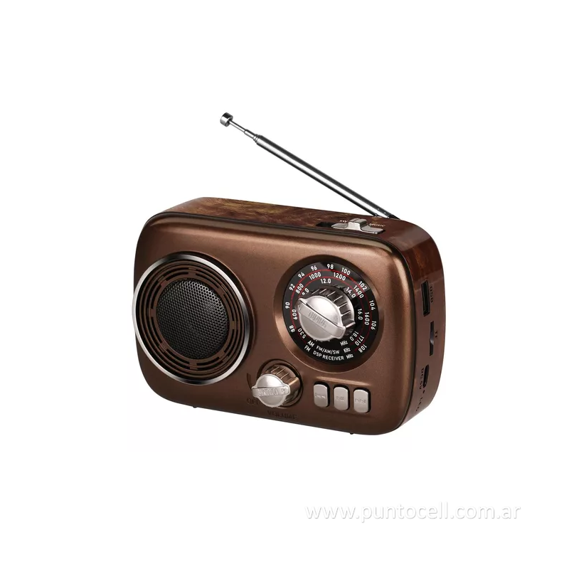 PARLANTE PORTATIL BLUETOOTH RADIO RETRO AM/FM (RX-1500BT)