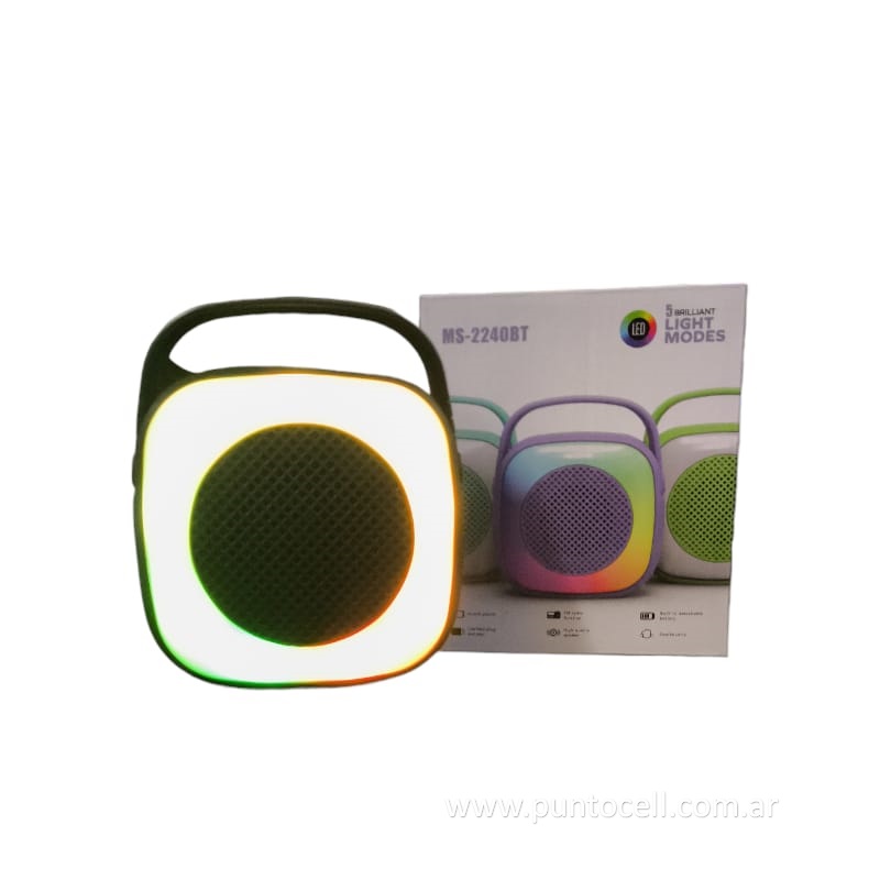 PARLANTE PORTATIL BLUETOOTH MS-2240 RGB 2" - 5W