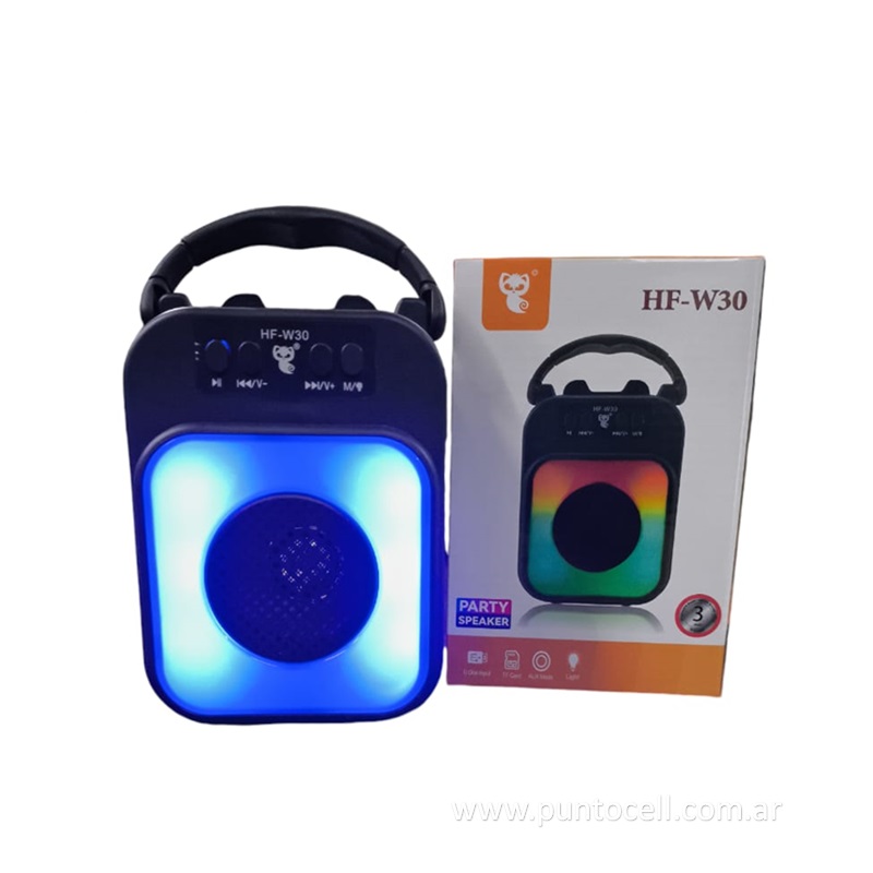 PARLANTE PORTATIL BLUETOOTH HF-W30 RGB 3" - 5W