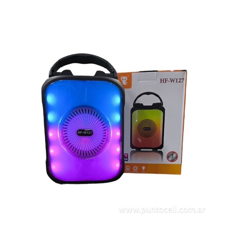 PARLANTE PORTATIL BLUETOOTH HF-W127 RGB 3" - 5W