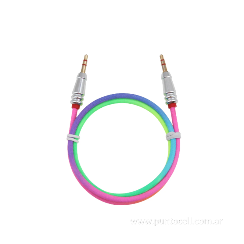 CABLE AUDIO 3.5 MULTICOLOR 1M (CA-GGYPS02)