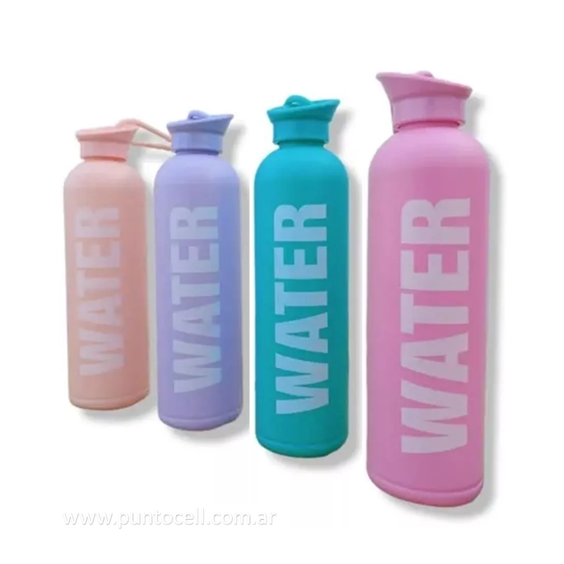 BOTELLA DE AGUA DEPORTIVA PLASTICA "Water"