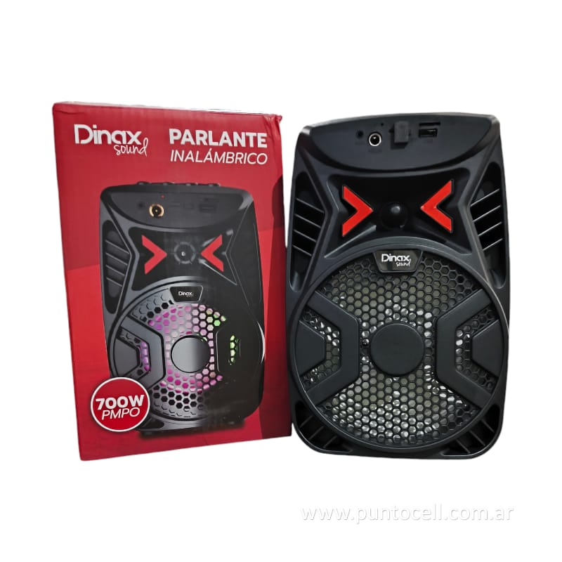 PARLANTE PORTATIL BLUETOOTH DINAX 6.5" DX4PAR8W2 (700W)