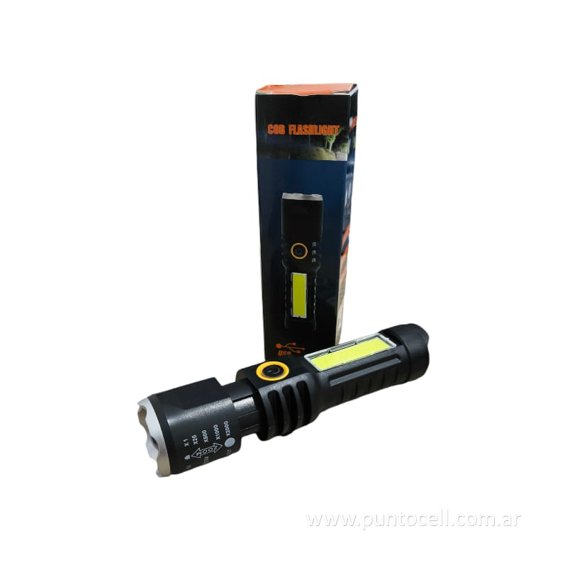 LINTERNA COB FLASHLIGHT 82202 ZOOM