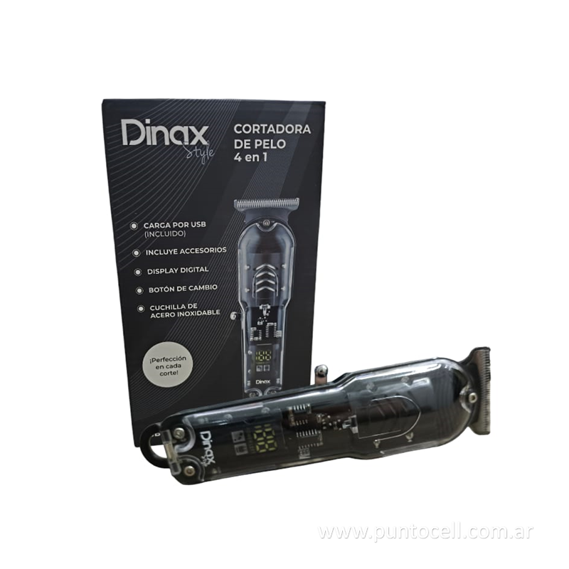 COSMETICA PERSONAL CORTADORA DE PELO DINAX 4en1 (CBCL605)