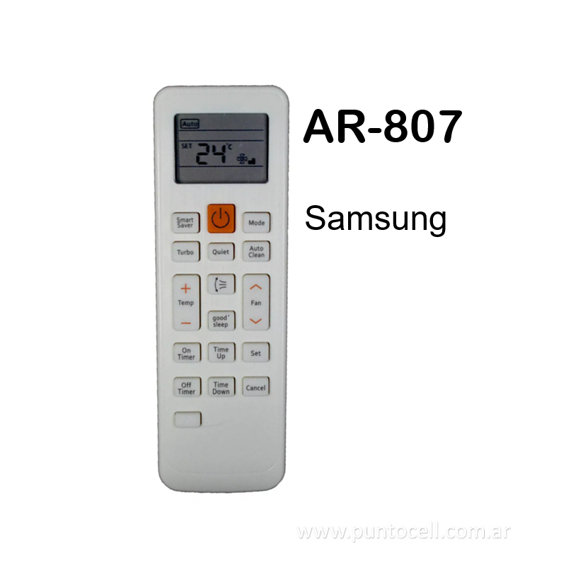 CONTROL REMOTO AIRE ACONDICIONADO Ar-807 (SAMSUNG)