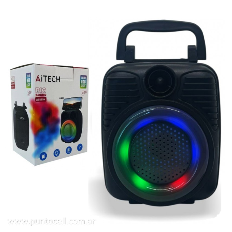 PARLANTE PORTATIL BLUETOOTH AITECH BIG SOUND 3" (AI 8110)