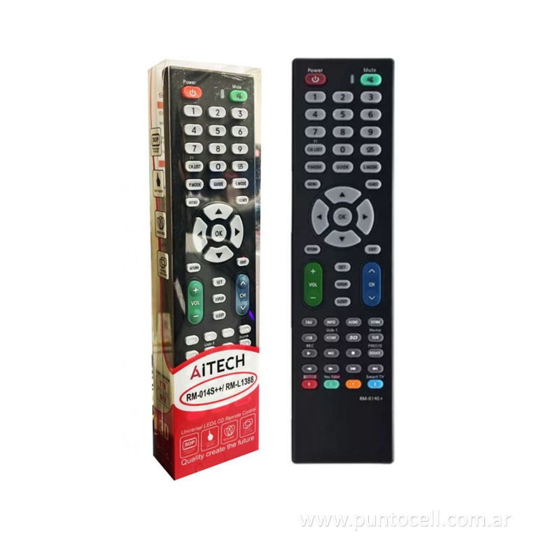 CONTROL REMOTO SMART TV / LED / LCD AITECH UNIVERSAL