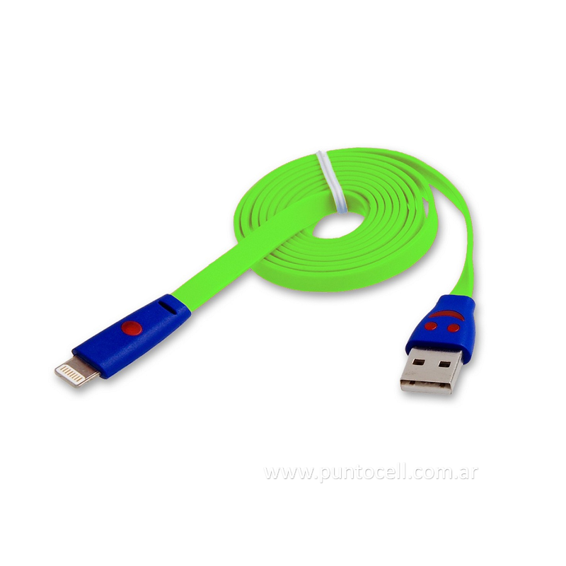 CABLE USB IPHONE 5G SMILE C/LUZ