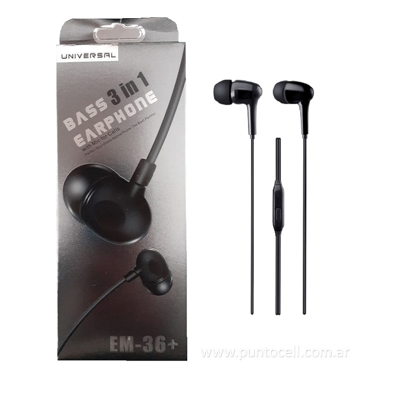 AURICULAR IN EAR EM-36+