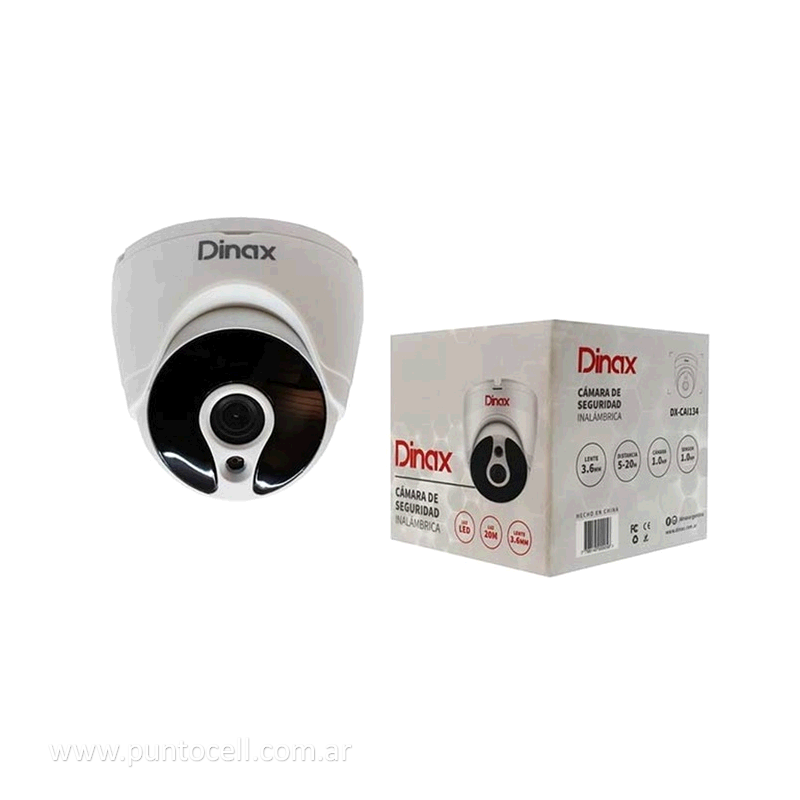 CAMARA SEGURIDAD DOMO DINAX HD 720 - DX-CAI134 1MP 3.6MM