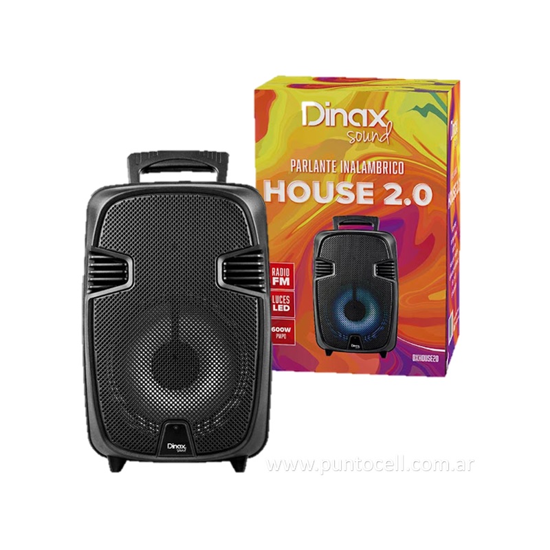 PARLANTE PORTATIL BLUETOOTH DINAX 8" HOUSE 2.0 (DX-HOUSE20)