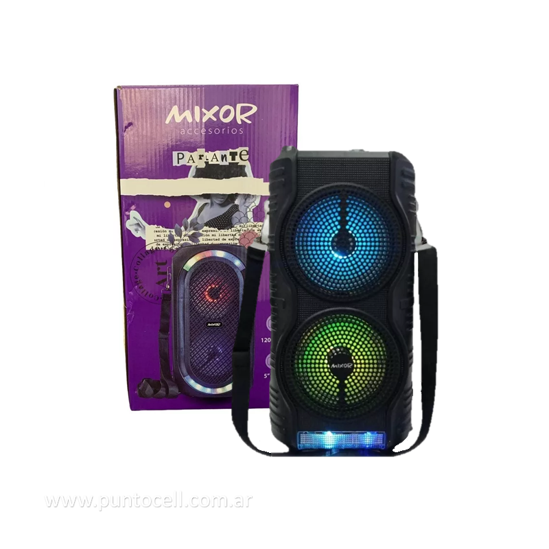 PARLANTE PORTATIL BLUETOOTH MIXOR SOÑEMOS 5"X2 1200W (SP-4203)