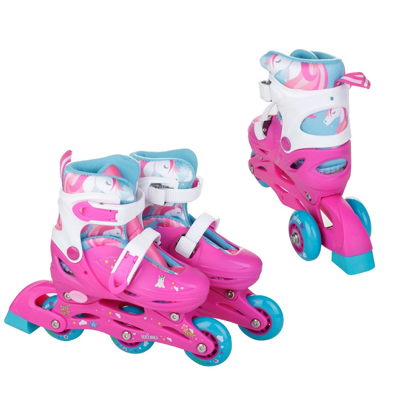 SET ROLLERS OKEY SK3 2 EN 1 - 3 EN LINEA UNICORNIO