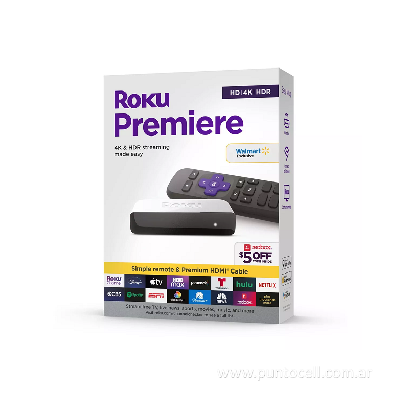 CONVERTIDOR SMART ROKU PREMIERE 4K 3920RW