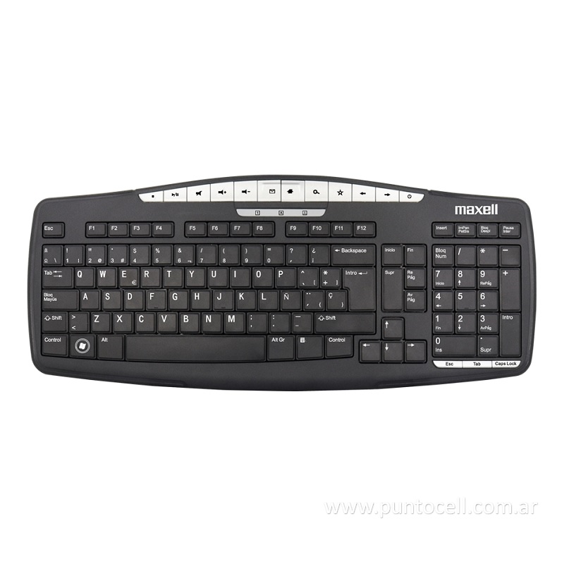 TECLADO MAXELL MULTIFUNCION KB-100 C/ CABLE USB