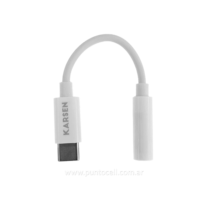 ADAPTADOR DE AUDIO KARSEN 3.5 H a TIPO C