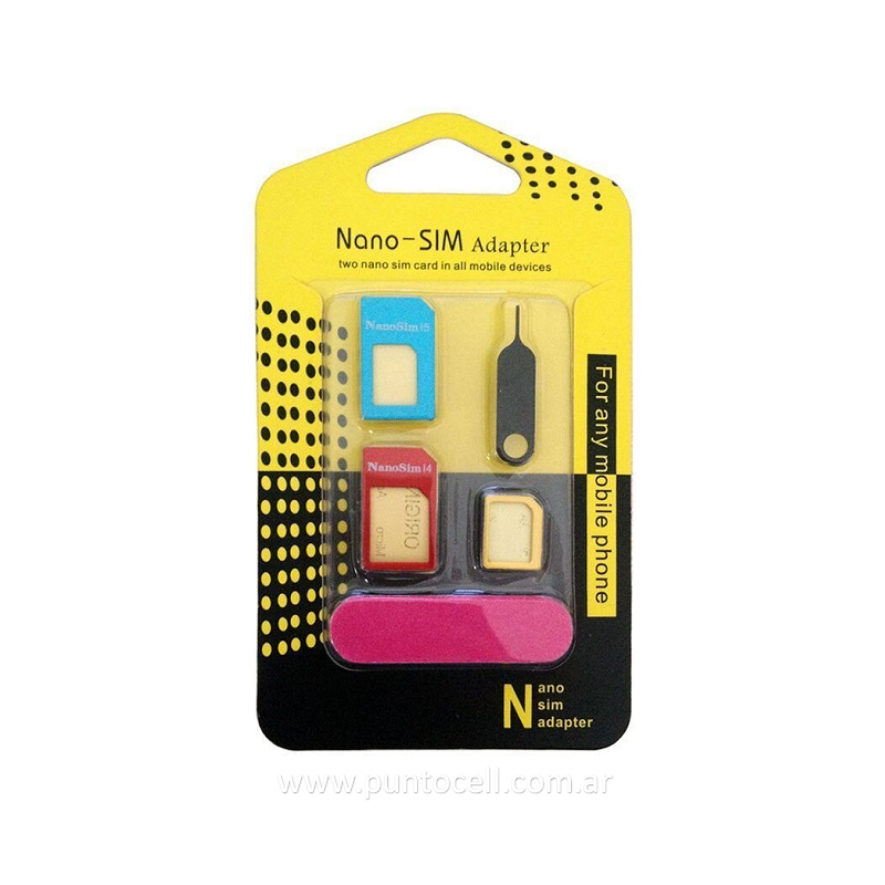 ADAPTADOR MICRO SIM + NANO SIM IPHONE WD323