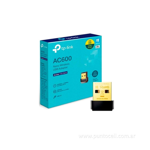 [104645] ADAPTADOR WI-FI NANO USB TP-LINK AC600