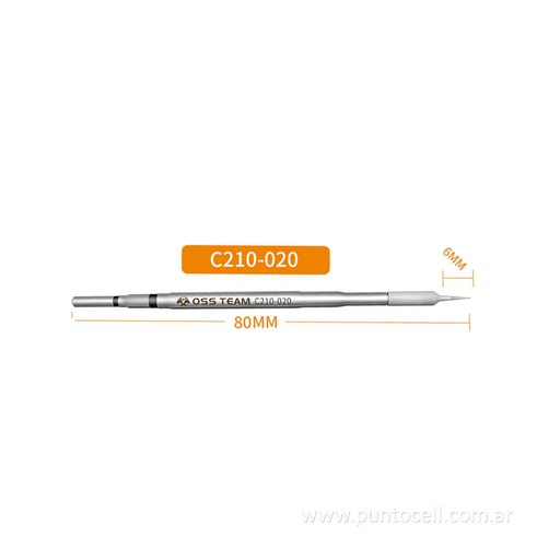 [104759] PUNTA DE SOLDADOR OSS TEAM C210-002 - Curva