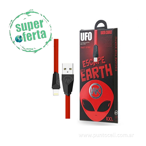 [105170] CABLE USB WK UFO MICRO USB