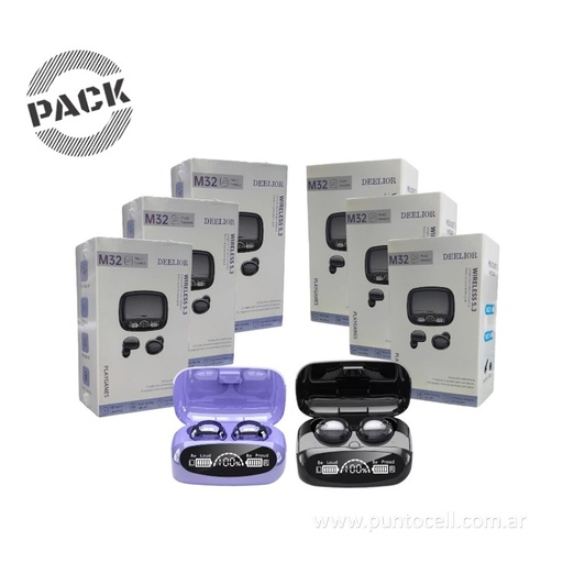 [105270] PACK x 10 - AURICULARES  BLUETOOTH M32