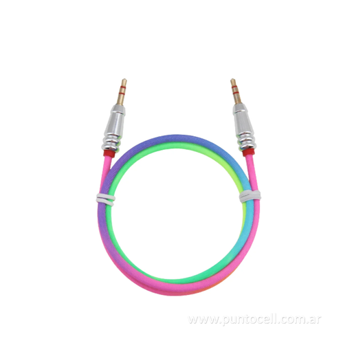 [105753] CABLE AUDIO 3.5 MULTICOLOR 1M (CA-GGYPS02)