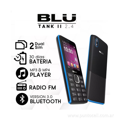 [111097] EQUIPO LIBRE BLU TANK II 2.4" (GSM-Dual CHIP)