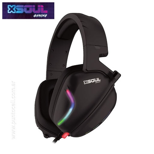 [12913] AURICULAR GAMER SOUL FUTURE XH150 C/LED PS4/PC