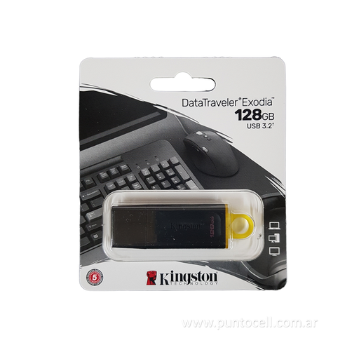 [14631] PENDRIVE KINGSTON EXODIA 128GB 3.2 DTX