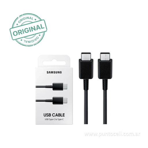 [14625] CABLE USB SAMSUNG TIPO C a TIPO C 1.8M 3A 60W - (ORIGINAL)